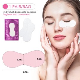 Lunamoon Eye Pads for Eyelash Extension Eyelash Pads Eyelash Extension Pad Eyelash Colouring Pad Eyelash Lifting Pad Eye Gel Patch for Eyelash Extensions 50 Pairs (Gourd Purple)