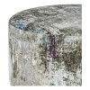 Homebeez Round Ottoman Stool Velvet Foot Foot Supt, Pequeño