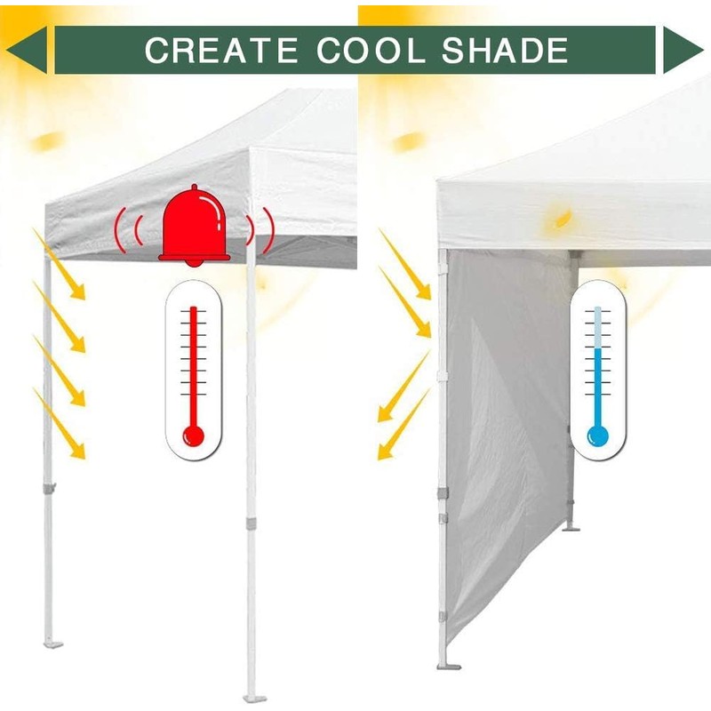 Eurmax USA Instant Canopy SunWall 10FT Pop Up Canopy Wall