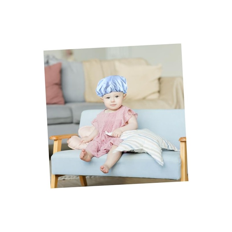 3 piezas Gorro de Seda para Dormir Infantil Ajustable con