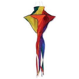 Premier Kites Rainbow Star Twister Wind Spinner | Rainbow Windsock Spinner for Colorful Outdoor Decorations | Hanging Wind Spinners for Your Home and A Great Camper Windsock, 30 Inches