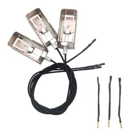 Plowo 3 Pack Igniter Kit with Collector Box for DCS 27DBQ, 27DBQR, 27DBR, 27DSBQ, 27DSBQR, 36DBQ, 36DBQAR, 36DBQR, 48DBQ, 48DBQR, 48EBQR and Other Gas Grill Models, Grill Electrode Replacement Parts