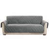 SureFit Mink Sofa Furniture Cover in Dark Gray