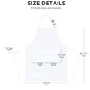 chenqi Kitchen Apron Adjustable Bib Apron with 2 Pockets, Unisex