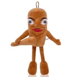 PyrrlicToy Plush Cuddly Toy, 37 cm Wooden Man Stuffed Animal Doll, Cartoon Plush Soft Doll, Horror Games Plush, Children's Plush Toy