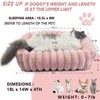 Pink Doggie Beds for Extra Small Dogs Washable,Rectangle Tiny Pet