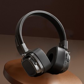 Wireless Headphones Over Ear,Stylish Travel Headset - Head-Mounted Headset, Vintage Heavy Bass Headphones for Travel Working Business