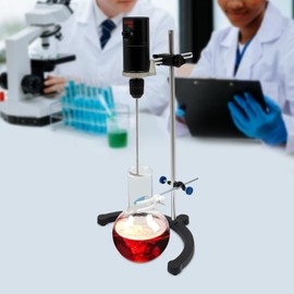 Laboratory Electric Overhead Stirrer - Max.40L | Max 30000m Pa.s | Time Setting | 100-2000rpm Speed Adjustable - Lab Mixer with Display, Laboratory Stand Stirrer with Overload Protection 120W