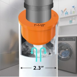 YMS Washing Machine Drain Outlet Plug, Silicone Sealing Plug for 1" ~ 1 1/2" Inlet Pipe, Durable & Easy to Install, Sewer Seal Coupler for Washing Machine Box (2.3" Outlet)