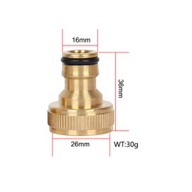 2 Pack Brass Garden Hose Tap Connector,3/4 inch Brass Female Threaded Tap Connector for Hose Pipe,Copper 3/4" BSP Hose Connector Male Watering Fittings for Threaded Faucet Adapter Quick Connector