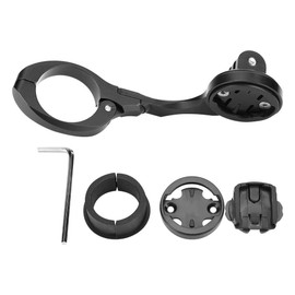 Aluminium Alloy Bicycle Odemeter Computer Extension Mount with Adapter Bike Accessory (Black)