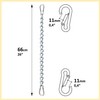KLIFFHÄNGER Chain with two carabiners, variable attachment for hanging chair