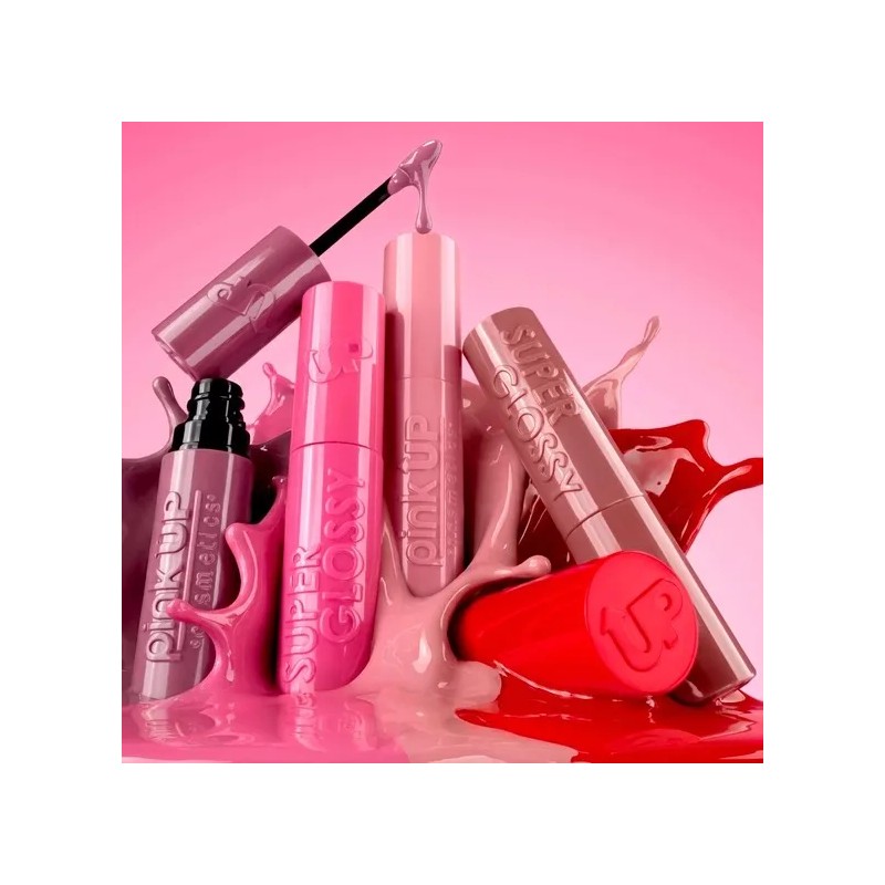 Lip Gloss Super Glossy Pink Up Color Intenso Brillo Extremo