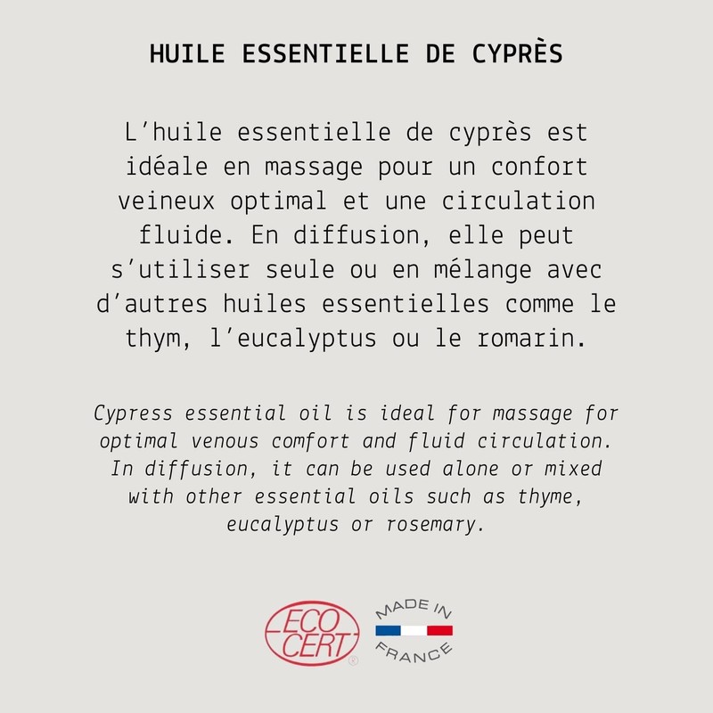 Cypress Organic Essential Oil - MY COSMETIK - 5 ml