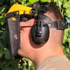 TRUTZHOLM Face protection with ear protection, mesh visor, eye protection