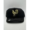 Gorra Big Boss // Puestos Quince Negra Gallo Dorado