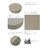 Gold Round Floor Cushion 40 High Resilience (Cover Only, Smoky