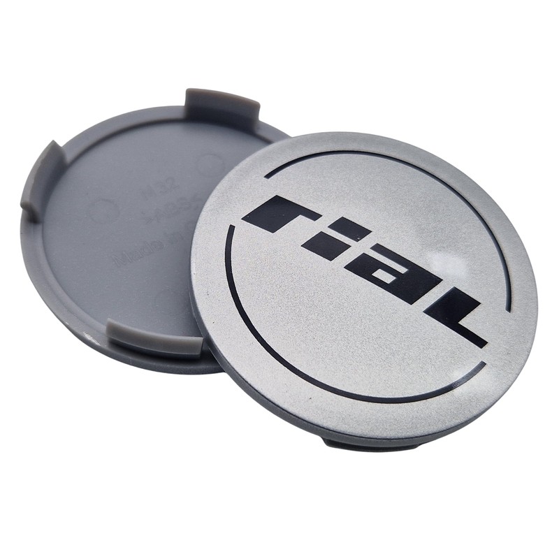4 x Rial Hub Caps 64 mm Silver (N32) Logo