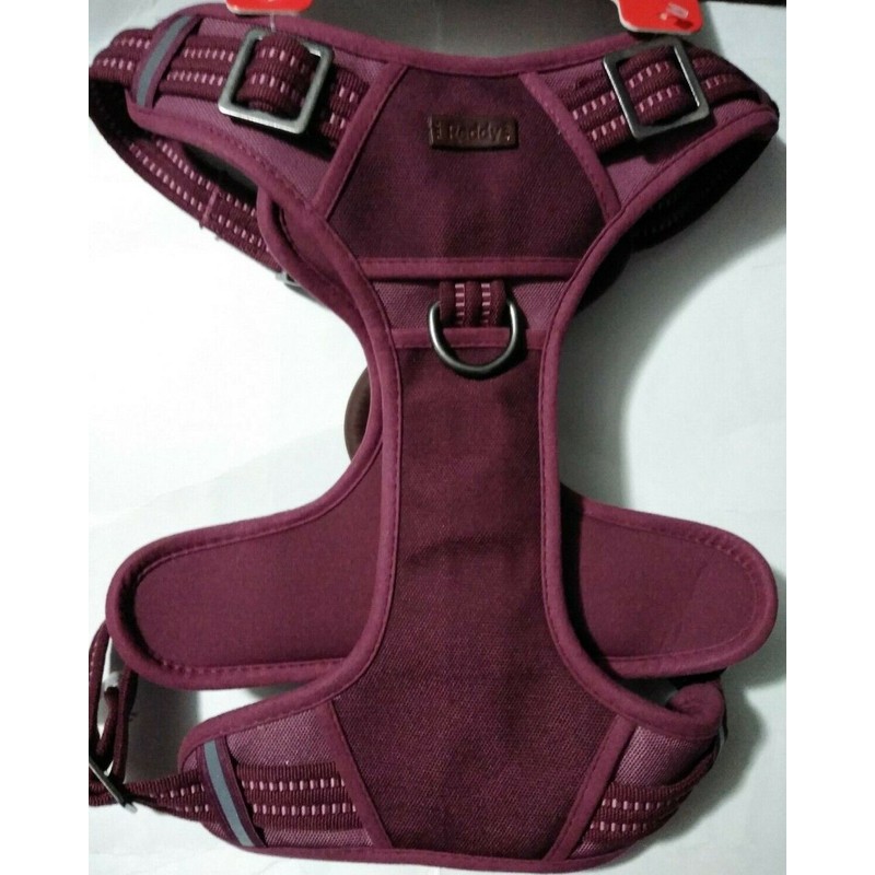 Reddy Burgundy Canvas Dog Harness, Medium By: Reddy