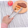 GRIRIW Stainless Steel Food Clip Tongs for Kitchen BBQ Buffet