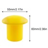 JCBIZ 12pcs Plastic Reinforced Protective Cap Yellow Safety Mushroom Survey