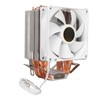 CPU Cooling Fan Professional Efficient 6 Tubes 3 Wires White
