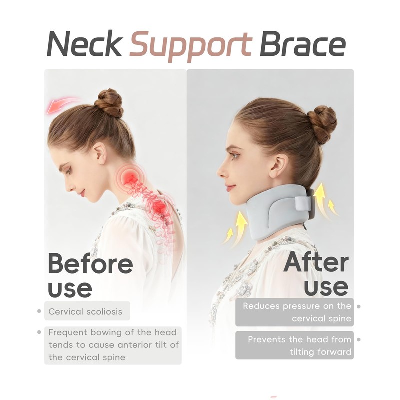 Neck Brace for Neck Pain and Support, Cervical Collar -