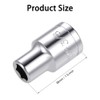 Auniwaig 1/2" Drive 3/8" 6-Point Impact Socket,Imperial Chrome Vanadium 3pcs