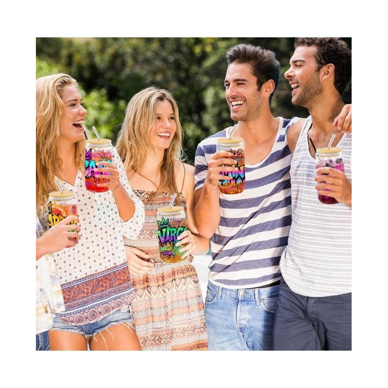 Pretty 12 Zodiac UV DTF 16oz Cup Stickers for DIY