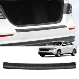 Bercicci Exterior Rear Bumper Protector Compatible with Honda Accord 2023 2024 2025 Accessories ABS Material Rear Bumper Guard Trunk Sill Protector (Black)