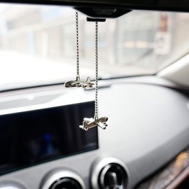AMIORO Creative Airplane Car Rear View Mirrors Interior Accessories Aircraft Ornament Car Decor