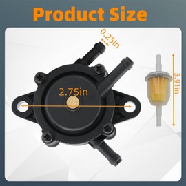 Fuel Gas Pump with Filter LG808656 M138498 M145667 Replacement for John Deere L105 L118 L120 LT166 LT180 Riding Lawn Mower