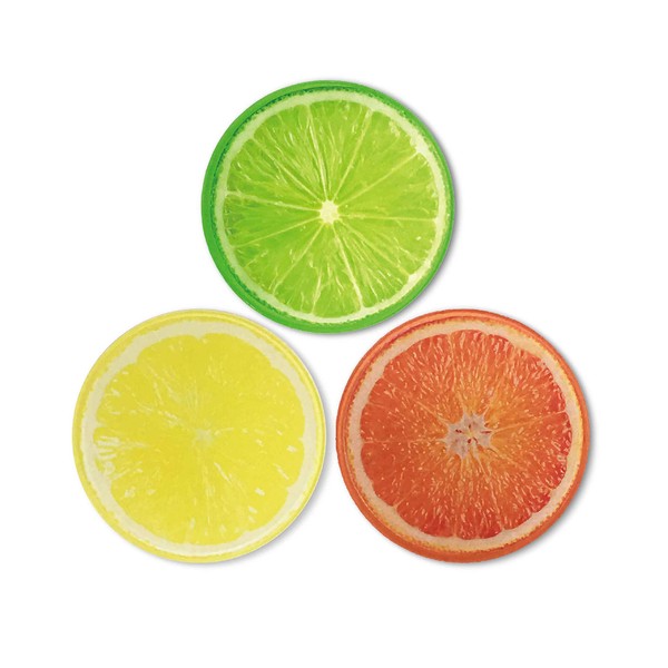 Acrylic Citrus Fruit Coaster Kitchen Office Fruit Juicy Fruit Fashionable (Assorted)