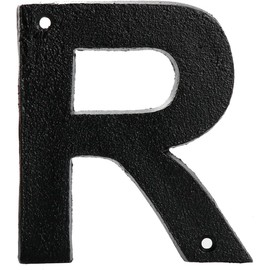 Address Letters for House - 5in Cast Iron - Large Metal Letters R