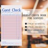 4 Pack Pink Guest Checks Books for Servers, Server Note