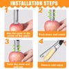 EIH1 1 x Premium Apple Corer, with 1 Apple Peeler,