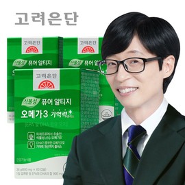 Korea Eundan Dietary Supplement Omega-3 Pack Capsules 60 3 Pack for daily wellness routines, tablets powder or sticks, Korean Import, and