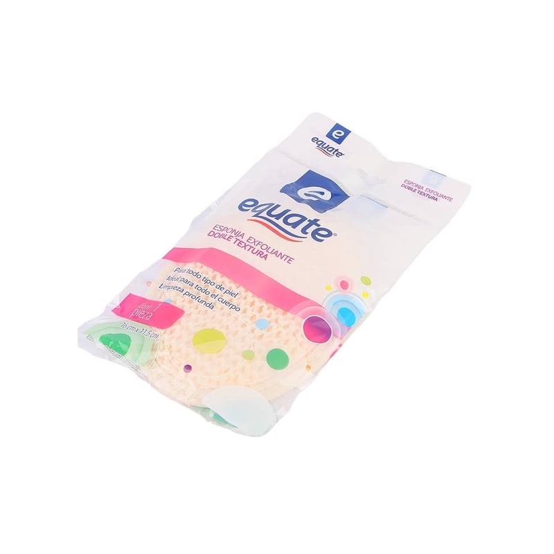 Esponja exfoliante Equate ovalada 1 pza