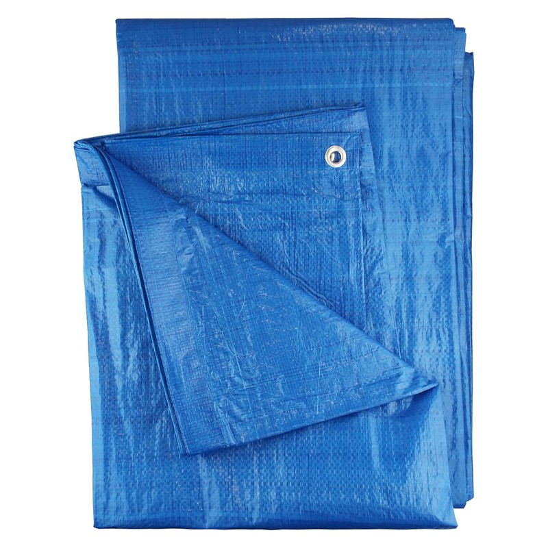 waterproof tarpaulin/builders tarp/ground sheet cover up LARGE 2m x4m
