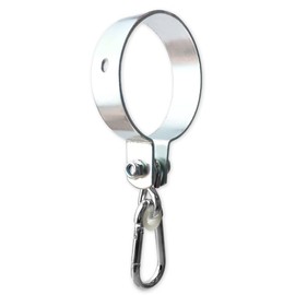 OTITU Swing Hook with Carabiner Hook - Metal Swing Clamp Diameter 100 mm for Hanging Swings Playground Children - Metal Home Use Swing Clamps Round Wood Carabiner Galvanised