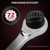 Premium 24-Piece Ratcheting Wrench Set, SAE & Metric Combination Wrenches,