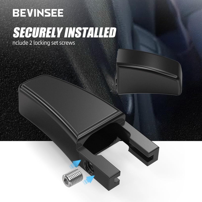 Bevinsee 2pcs Seat Release Lever Knob Latch Handle Left &