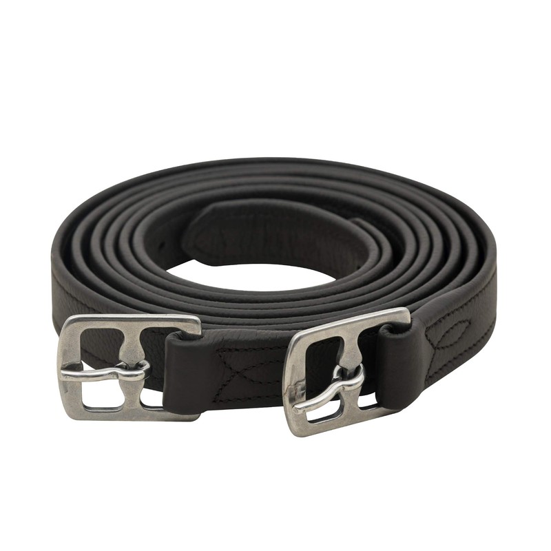 SIE Wrapped supersoft stirrup leathers (45'', Dark Brown)