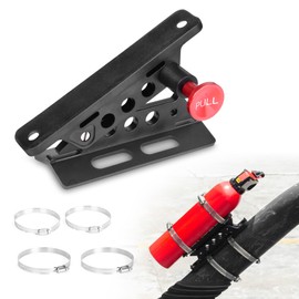 Quick Release Fire Extinguisher Mount Brackets for UTV Aluminum Roll Bar Fire Extinguisher Holder Bracker Kit for Jeep Wrangler TJ JK JL JKU Polaris RZR Ranger Cam-Am X3 Universal UTV Models