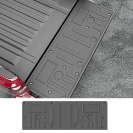 powoq Tailgate Mat Compatible with 2022 2023 2024 2025 2026 Nissan Frontier Tailgate Liner TPE Truck Mat Replacement for 2022-2026 Nissan Frontier Accessories(Circle Style Tailgate Mat)