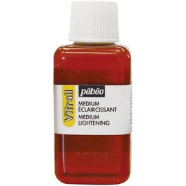 Pebeo Vitrail, Stained Glass Effect Paint Auxiliaries, 250 ml Bottle - Lightening Medium