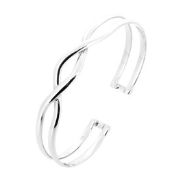 Treasure Bay Gorgeous Handcrafted 925 Sterling Silver Bangle Bracelet for Women Girls