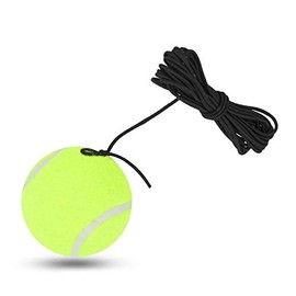 Yosoo Health Gear Swingball Replacement String and Ball, Portable Tennis Balls, Lightweight Tennis Single Player Practice with 4m Rubber Rope String for Indoor and Outdoor Practice Training