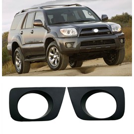 For Toyota 2006-2009 4Runner Front Bumper Fog Light Bezel Covers Pair (Left and Right) 2007 2008