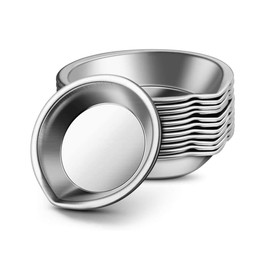 18 Pieces Round Paint Bowl, Small Round Paint Bowl, Stainless Steel Paint Bowl, Painting Paint Holder, Paint Bowls Palettes with Mouth, for Painting at Home, School, Outdoors